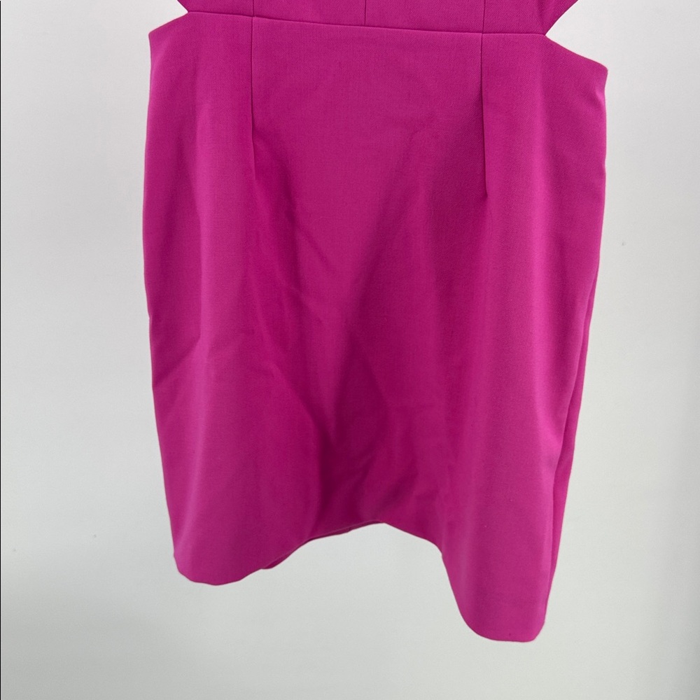 French Connection Fuchsia Puff Sleeve Mini Dress 6 party HOCO wedding event - Picture 9 of 14